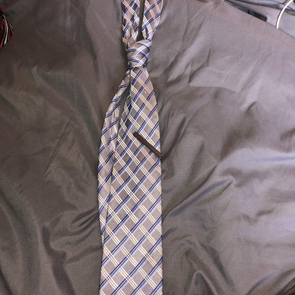 Blue & Silver Tie